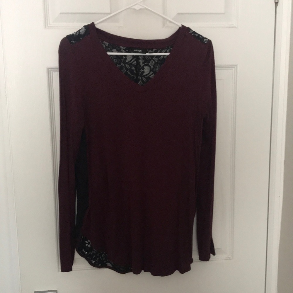 Apt 9 lace back top